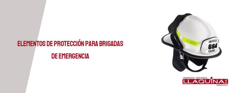 Elementos de protección para brigadas de emergencia