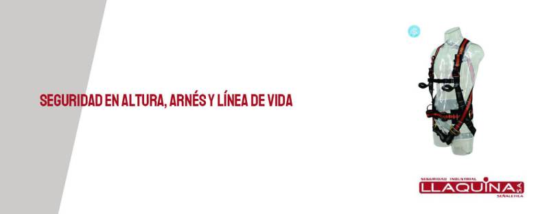 Seguridad en altura arnés y línea de vida