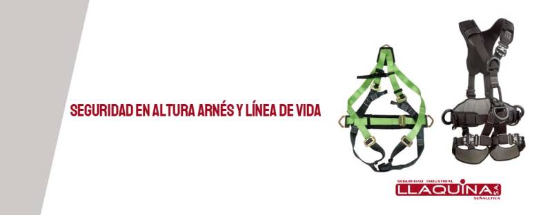 Seguridad en altura arnés y línea de vida