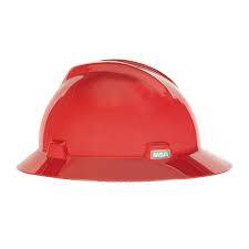 Casco Msa V Gard Sombrero Rojo