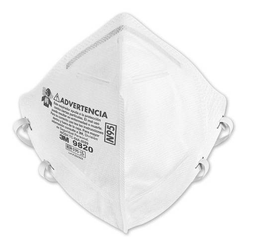 Respirador Descartable Modelo 9820, N95 X 20 U.